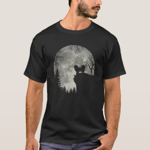 Pekingese Pekinese En Maan Halloween T-shirt