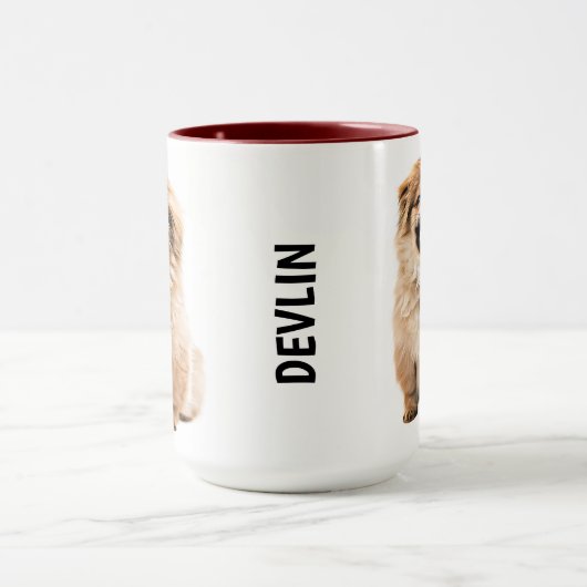 Pekingese Personalized Mug Mok (Midden)