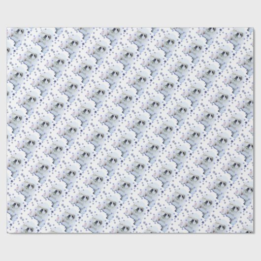 Pekingese Pete Wrapping Paper Cadeaupapier (Vlak)
