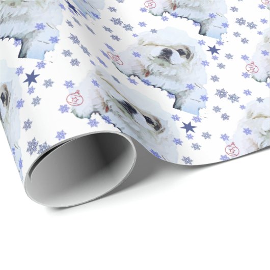 Pekingese Pete Wrapping Paper Cadeaupapier (Rol Hoek)