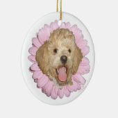 Pekingese / Poodle Mix Springtime-ventilator Keramisch Ornament (Rechts)
