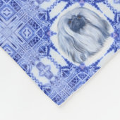 Pekingese Portret Fleece Deken (Hoek)