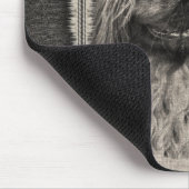 Pekingese  portret schattig citaat muismat (Hoek)