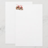 Pekingese Prettig kerstfeest Briefpapier (Voorkant / Achterkant)