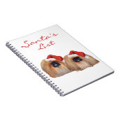 Pekingese Prettig kerstfeest Notitieboek (Rechterzijde)