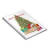 Pekingese Prettig kerstfeest Notitieboek (Rechterzijde)
