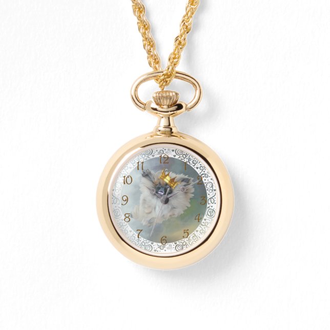 Pekingese Prins Horloge (Voorkant)