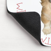 Pekingese Pup First Kerstmis Muismat (Hoek)