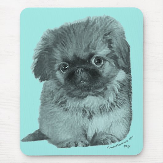 Pekingese Pup Muismat (Voorkant)