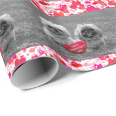 Pekingese Puppies wensen een fijne Valentijnsdag Cadeaupapier (Rol Hoek)