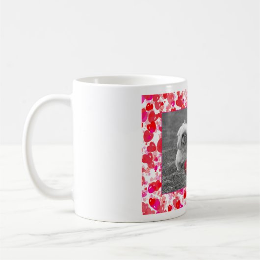 Pekingese Puppies wensen een fijne Valentijnsdag Koffiemok (Links)