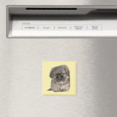 Pekingese Puppy Geel Magneet (Insitu (Vaatwasser))