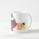 Pekingese Puppy Kerstmis Koffiemok (Voorkant rechts)