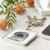 Pekingese Puppy Sleutelhanger (Zijkant)