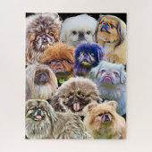 Pekingese Puzzle - een kunstwerk! Legpuzzel (Verticaal)