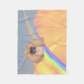 Pekingese regenboog fleece deken (Voorkant)