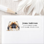 Pekingese Retouradreslabels Etiket (Insitu)