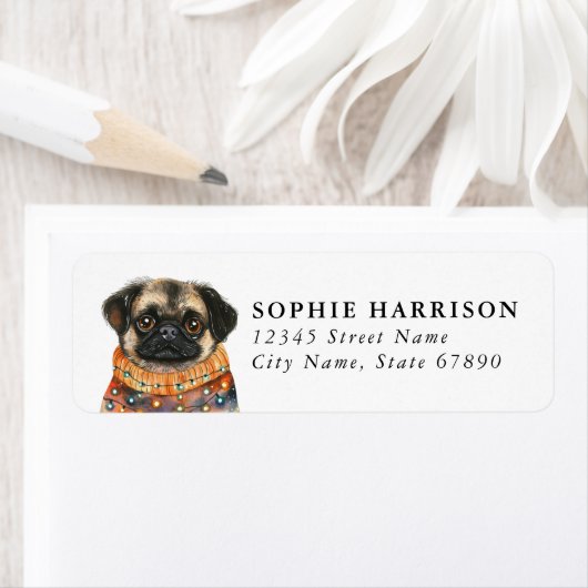 Pekingese Return Address Labels (Insitu)