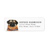 Pekingese Return Address Labels (Voorkant)