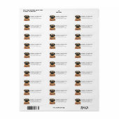 Pekingese Return Address Labels (Full Sheet)