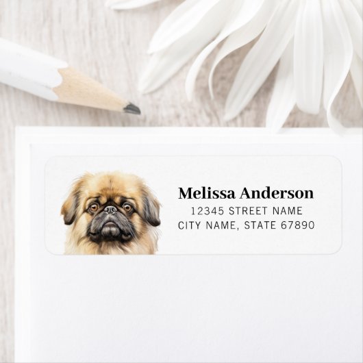 Pekingese Return Address Labels (Insitu)