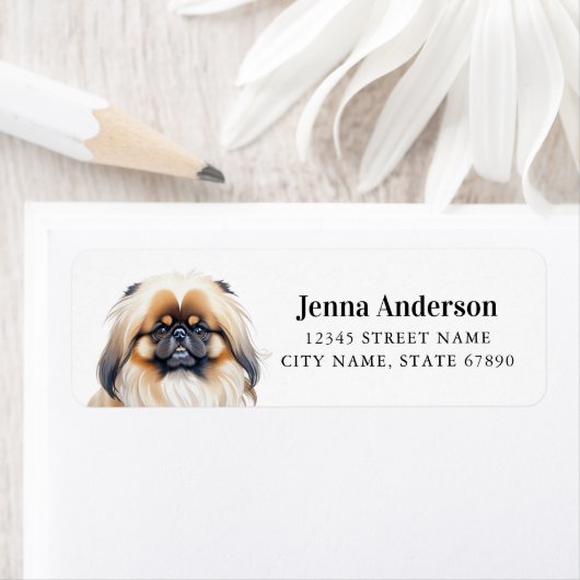 Pekingese Return Address Labels (Insitu)
