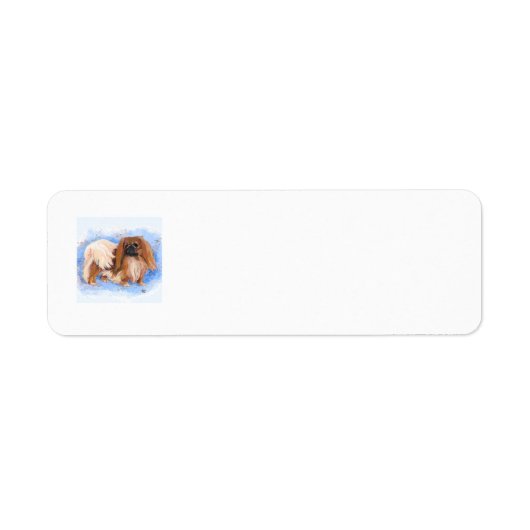 Pekingese Return Address Labels (Voorkant)