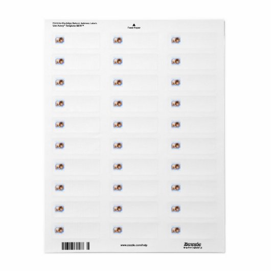 Pekingese Return Address Labels (Full Sheet)