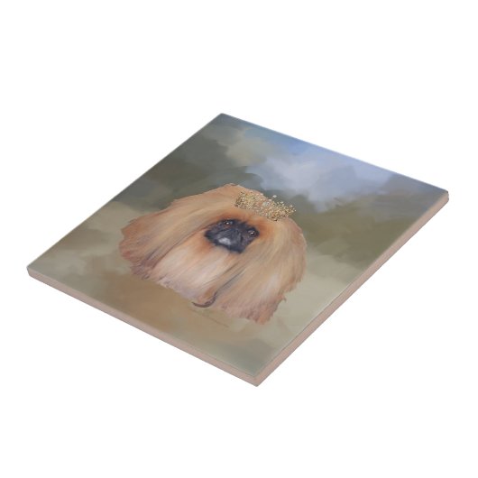 Pekingese Royal Tegeltje (Zijkant)