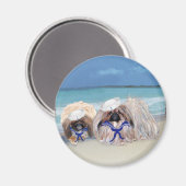 Pekingese Sailors Magneet (Voorkant / Achterkant)