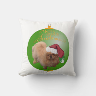 Pekingese Santa Ornament Kussen