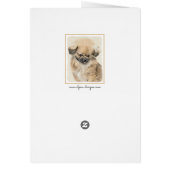 Pekingese schildering - Kute Original Dog Art (Achterkant)