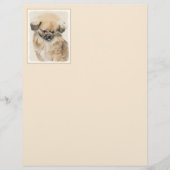 Pekingese schildering - Kute Original Dog Art (Voorkant)