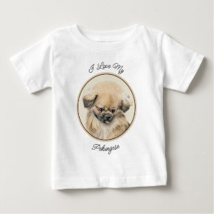 Pekingese schildering - Kute Original Dog Art