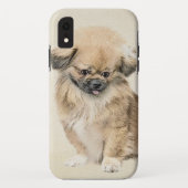 Pekingese schildering - Kute Original Dog Art Case-Mate iPhone Case (Achterkant)