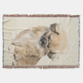 Pekingese schildering - Kute Original Dog Art Deken (Voorkant)