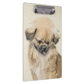 Pekingese schildering - Kute Original Dog Art Klembord (Rechts)
