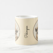 Pekingese schildering - Kute Original Dog Art Koffiemok (Center)