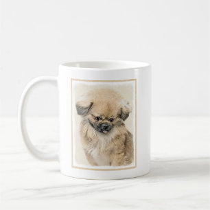 Pekingese schildering - Kute Original Dog Art Koffiemok