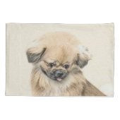 Pekingese schildering - Kute Original Dog Art Kussensloop (Achterkant)