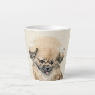 Pekingese schildering - Kute Original Dog Art Latte Mok