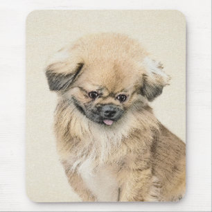 Pekingese schildering - Kute Original Dog Art Muismat