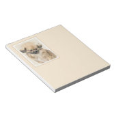Pekingese schildering - Kute Original Dog Art Notitieblok (Schuin)