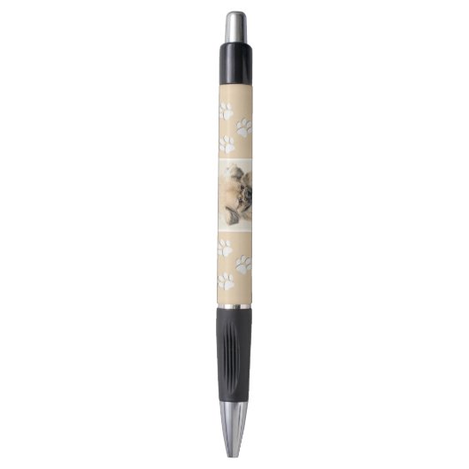 Pekingese schildering - Kute Original Dog Art Pen (Voorkant Verticaal)