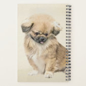 Pekingese schildering - Kute Original Dog Art Planner (Achterkant)