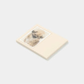 Pekingese schildering - Kute Original Dog Art Post-it® Notes (Schuin)