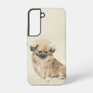 Pekingese schildering - Kute Original Dog Art Samsung Galaxy Hoesje