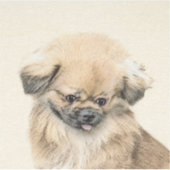 Pekingese schildering - Kute Original Dog Art Sticker (Voorkant)