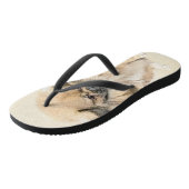 Pekingese schildering - Kute Original Dog Art Teenslippers (Schuin)