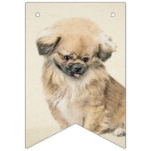 Pekingese schildering - Kute Original Dog Art Vlaggetjes (Derde vlag)